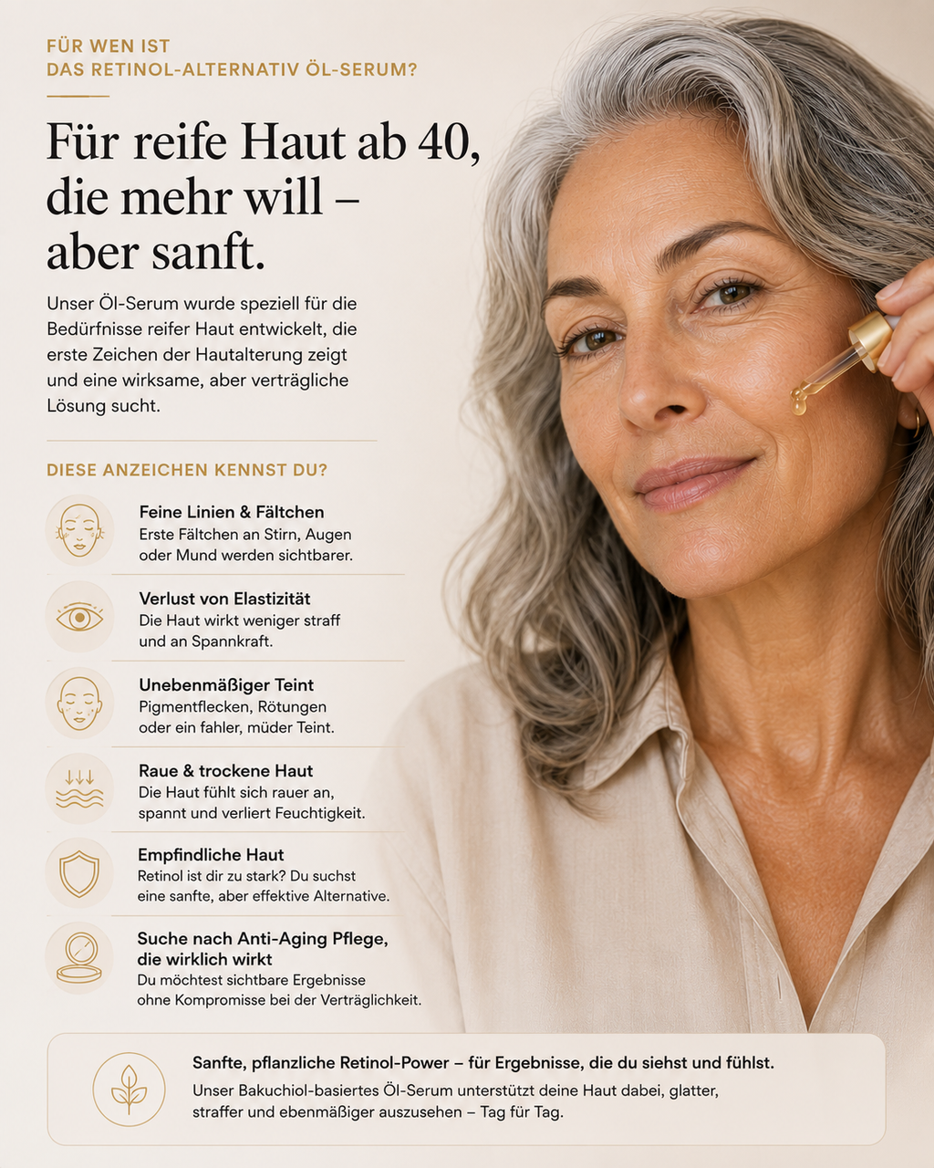Natürliches Retinol-Öl-Serum